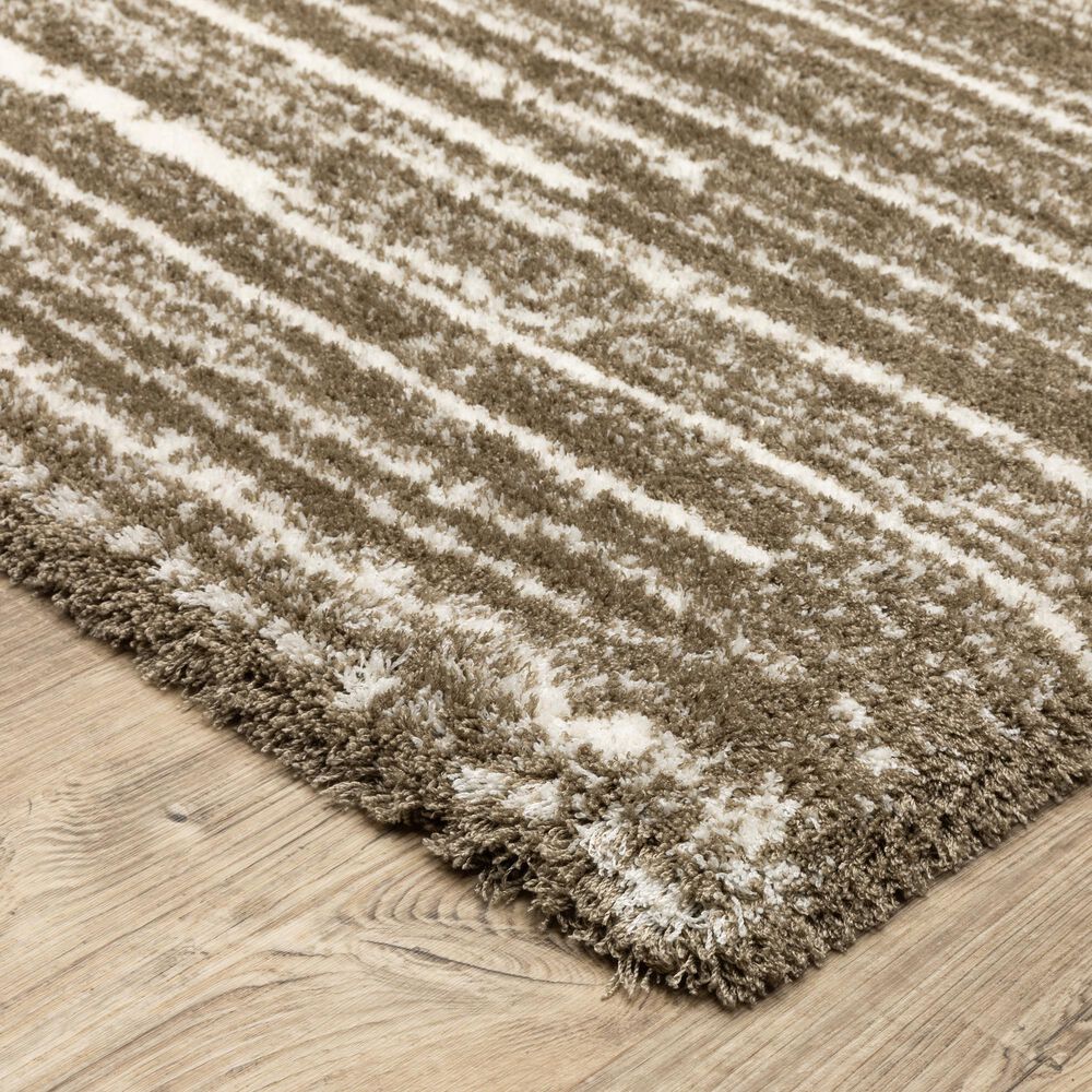 Oriental Weavers Galileo GAL05 Brown and Ivory 6&#39;7&quot; x 9&#39;6&quot; Area Rug, , large