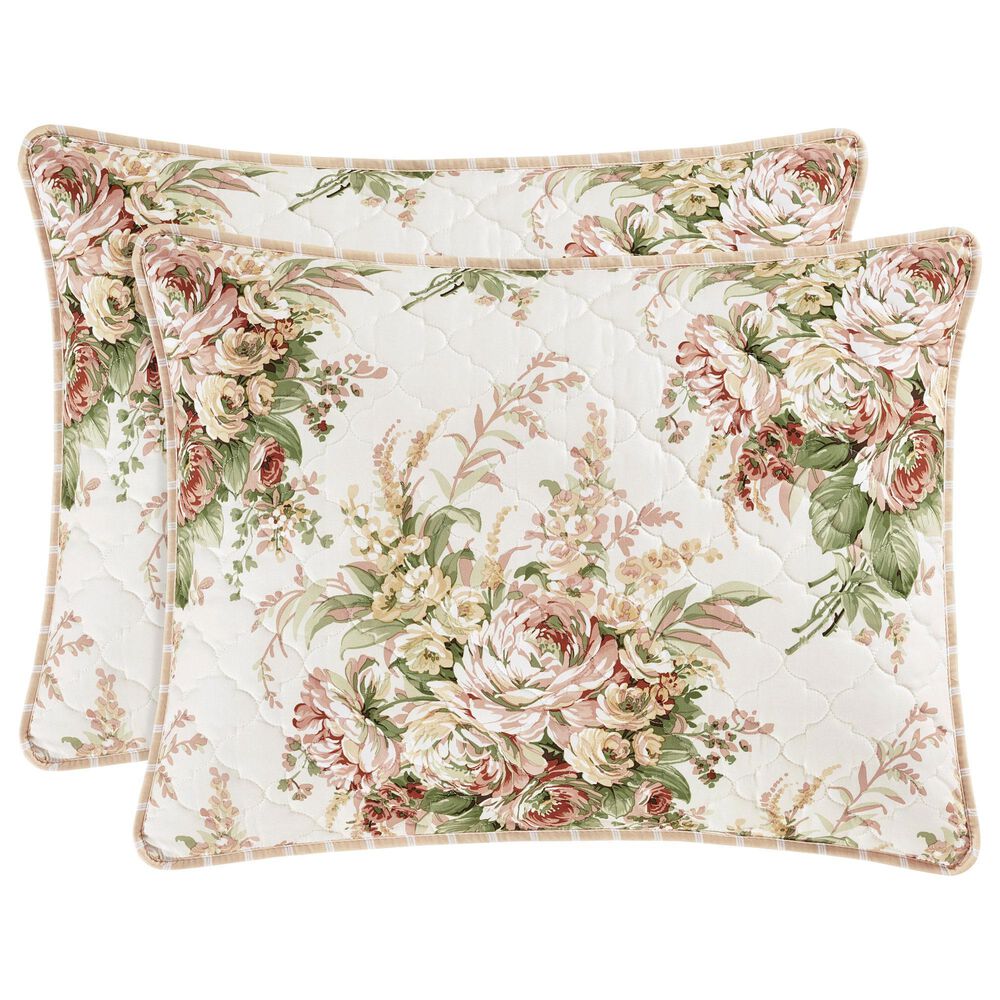 J. Queen New York Estelle 3-Piece Full/Queen Quilt Set in Coral, , large