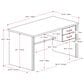 CorLiving Kingston Desk in Brown, , large
