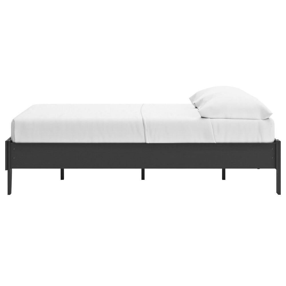Ashley Socalle Full Platform Bed in Matte Black, , large