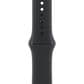 Apple Watch Series 11 (GPS) 42mm Aluminum Case with Black Sport Band - S/M in Jet Black and 2-Year AppleCare+, , large