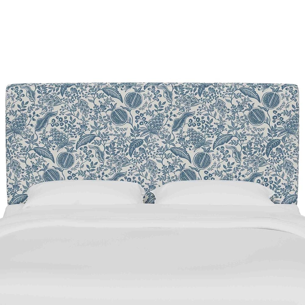 Skyline Furniture Elly King Headboard in Pomegranate Blue, , large