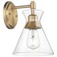 Golden Lighting Malta 1-Light Wall Sconce in Brushed Champagne Bronze, , large