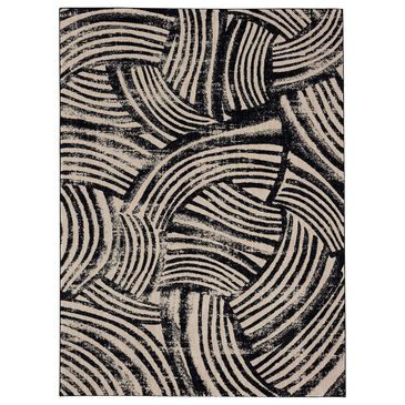 Stacy Garcia Home Rendition Arcoa 5"3" x 7"10" Obsidian Area Rug, , large