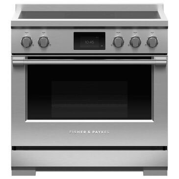 Fisher and Paykel 36" Professional Induction Range in Stainless Steel, , large