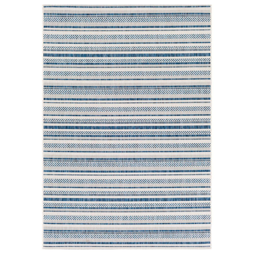 Surya Eagean EAG-2337 Navy, Light Blue, Blue and White 8"10" x 12" Indoor/Outdoor Area Rug, , large
