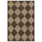 Momeni Willow WLO-4 6"3" x 9" Brown Area Rug, , large