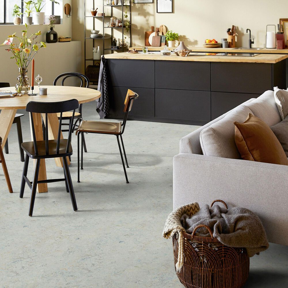 Forbo Marmoleum Cinch Loc Seal 12&quot; x 12&quot; Laminate Tile in Seashell, , large