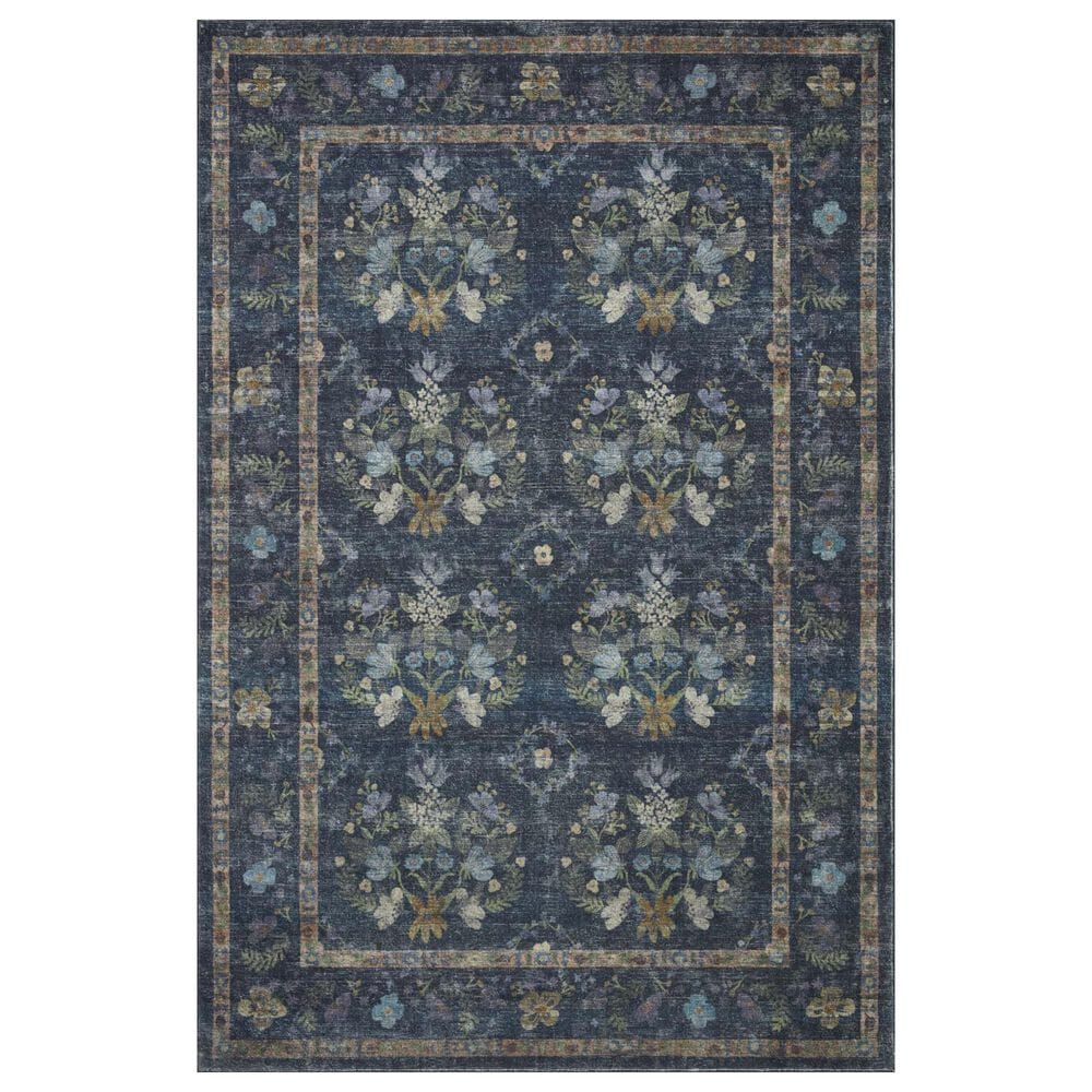 Rifle Paper Co. x Loloi Courtyard 2"3" x 3"9" Seville Navy Area Rug, , large