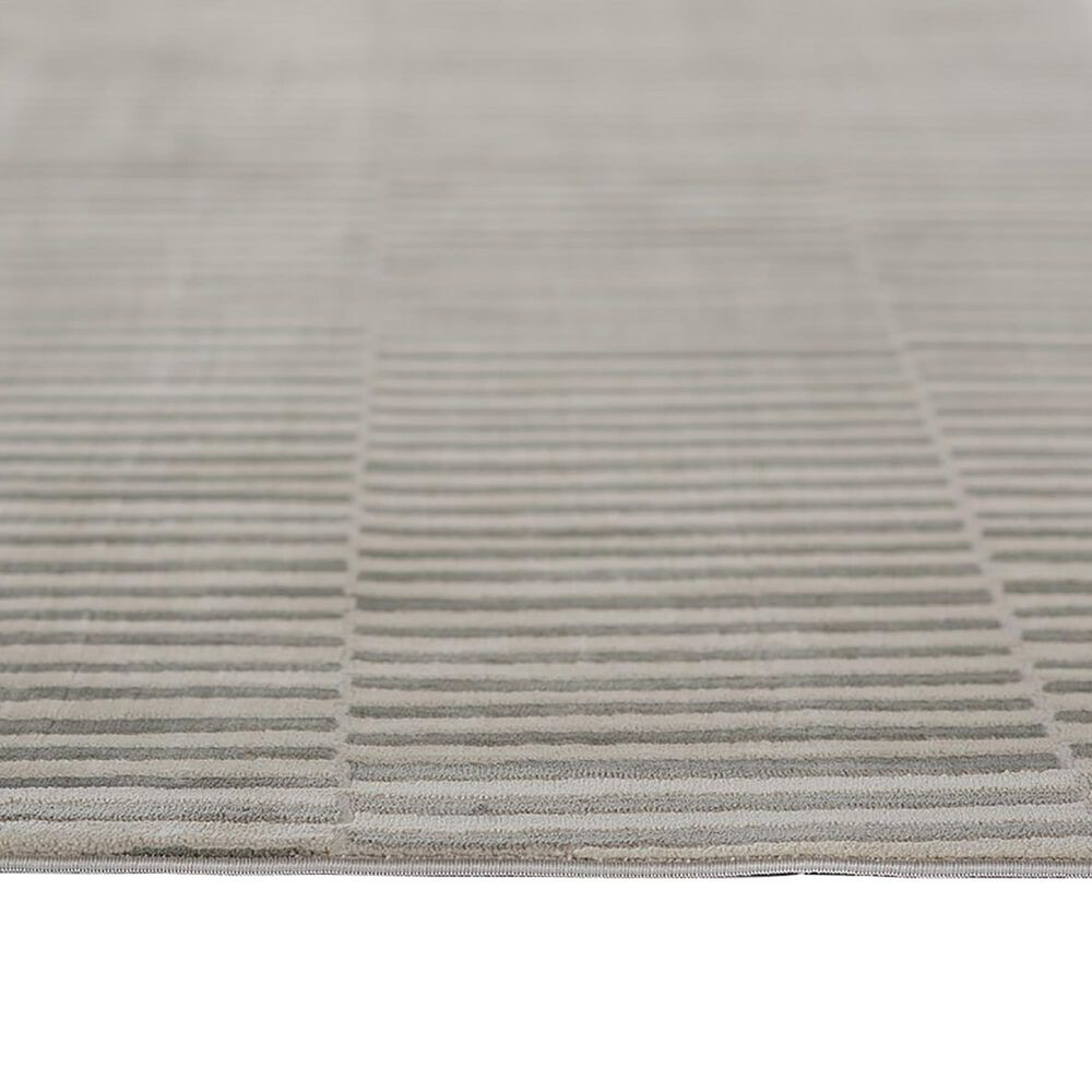 Momeni Xander Striped 5&#39; x 8&#39; Grey Area Rug, , large