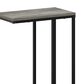 HOMLUX C Shaped Side Table in French Oak Grey and Black, , large