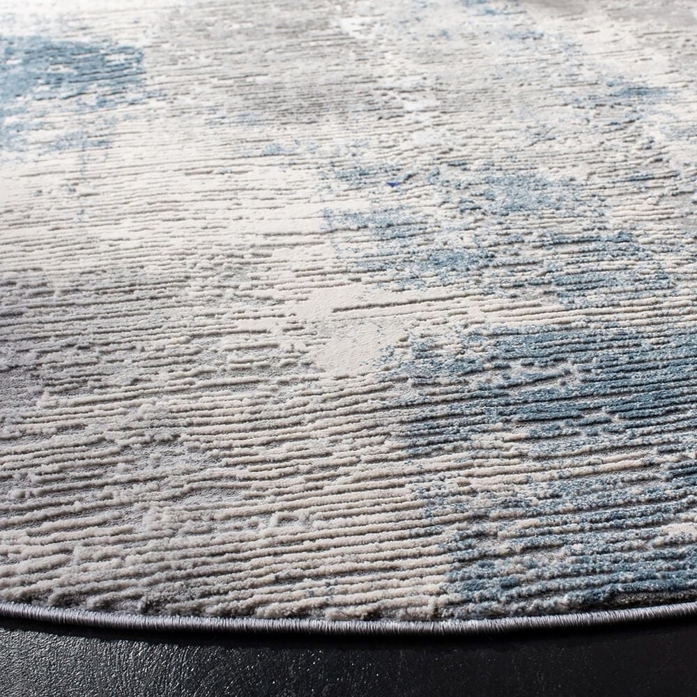 Safavieh Invista 6&#39;7&quot; Round Grey and Ivory Area Rug, , large