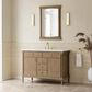 James Martin Kinnsden 26" Rectangular Mirror in Weathered Oak, , large