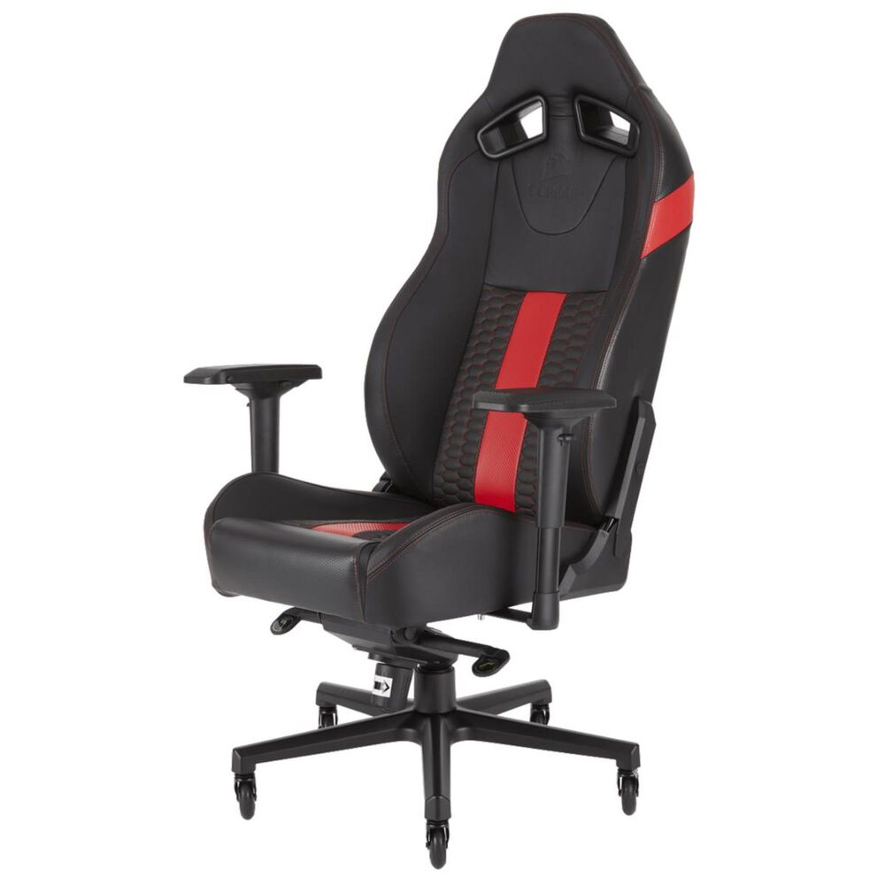 Corsair T2 Road Warrior Gaming Chair in Black and Red, , large