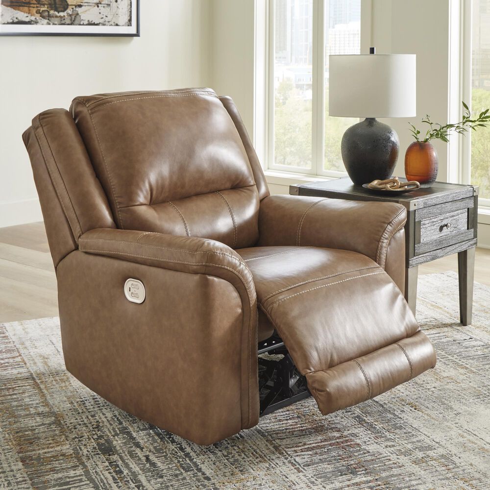 Ashley Trasimeno Power Recliner in Caramel, , large