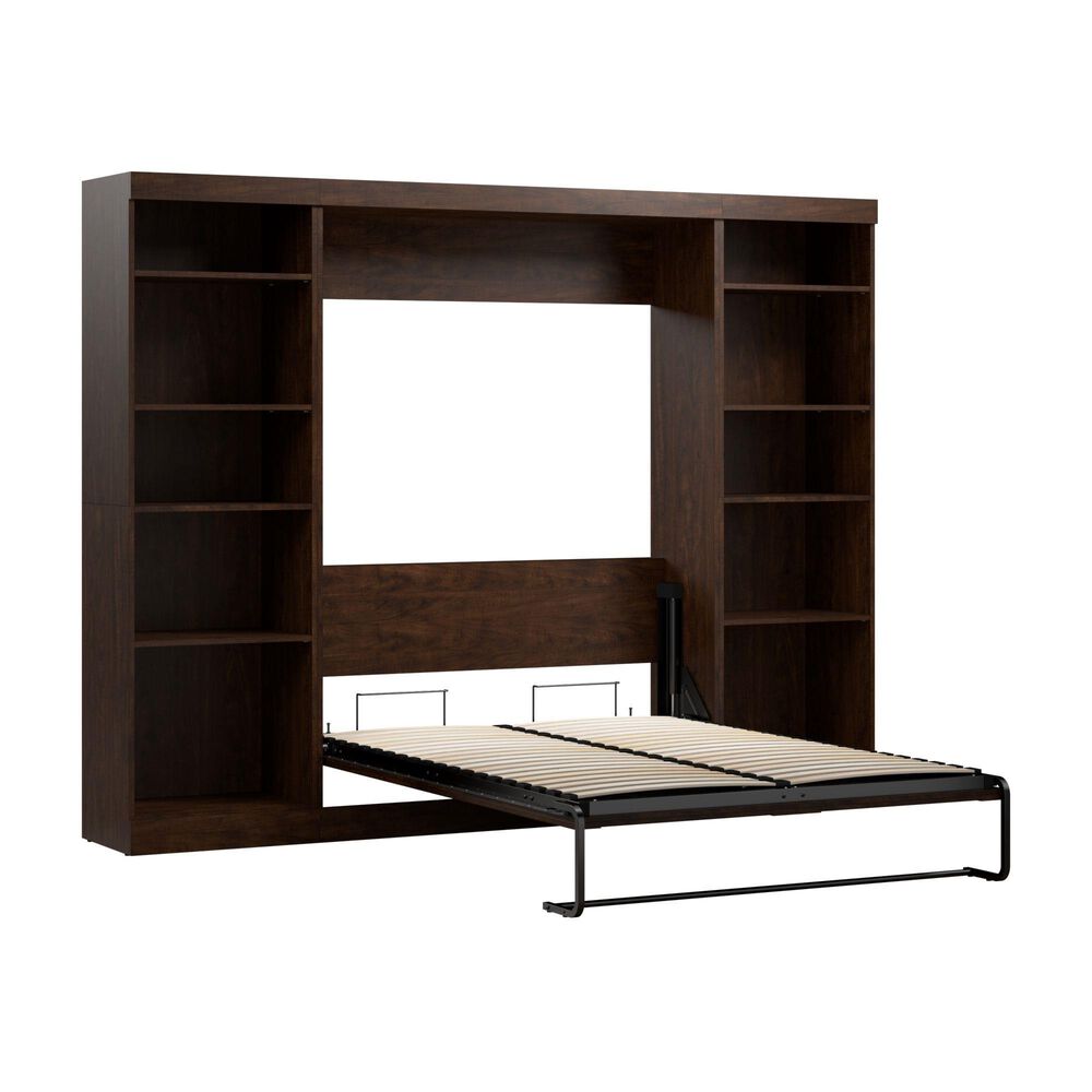 Bestar Pur 109" Full Wall Bed Kit in Chocolate, , large
