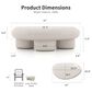 Furniture of America Rene Low Profile Glossy Coffee Table in Cream, , large