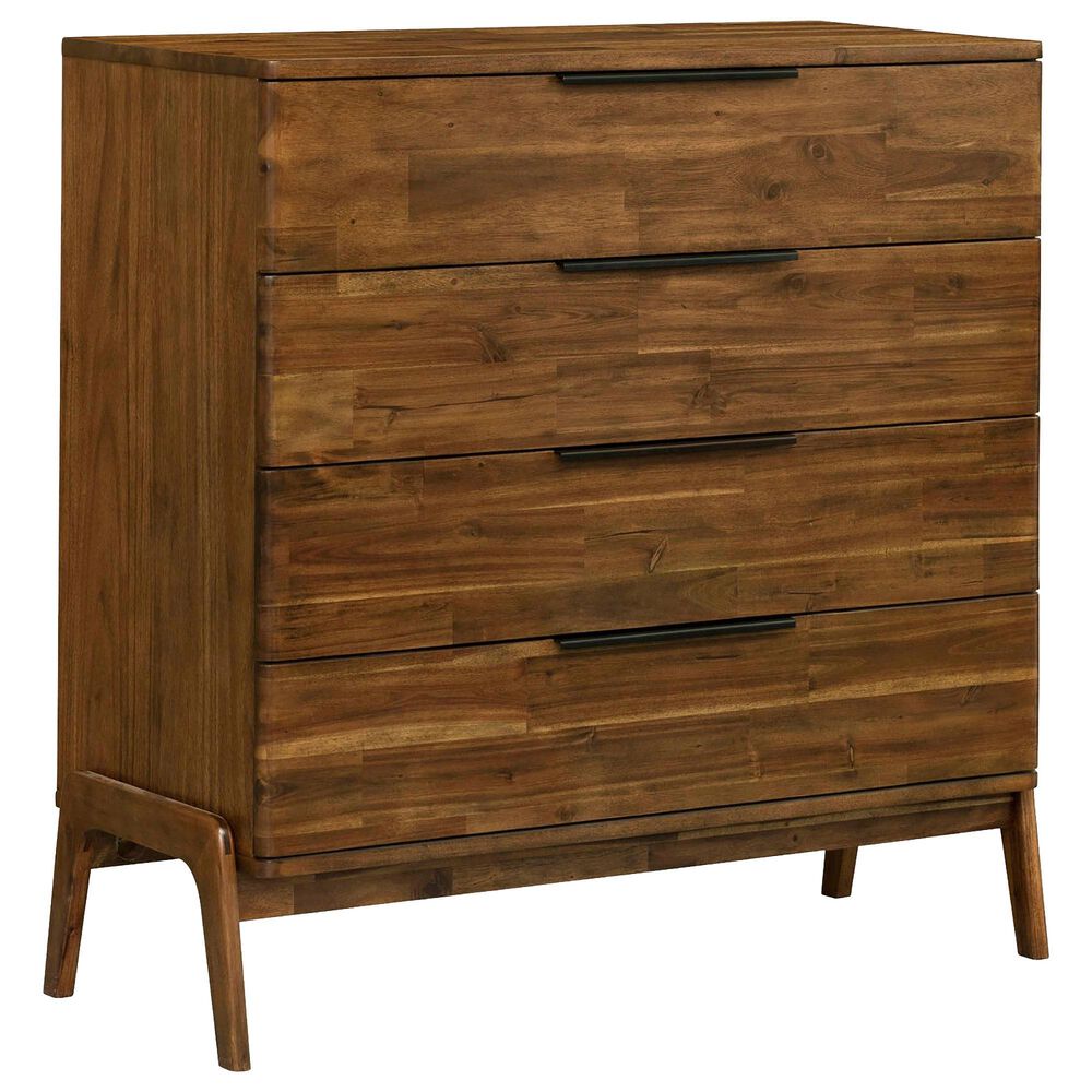 LH Imports Remix 4-Drawer Chest in Estelle Brown, , large