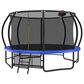 HOMLUX 14" Outdoor Trampoline in Blue, , large