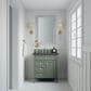 James Martin Vanities Brittany 30" Single Bathroom Vanity in Smokey Celadon with 3 cm Charcoal Soapstone Quartz Top and Rectangular Sink, , large