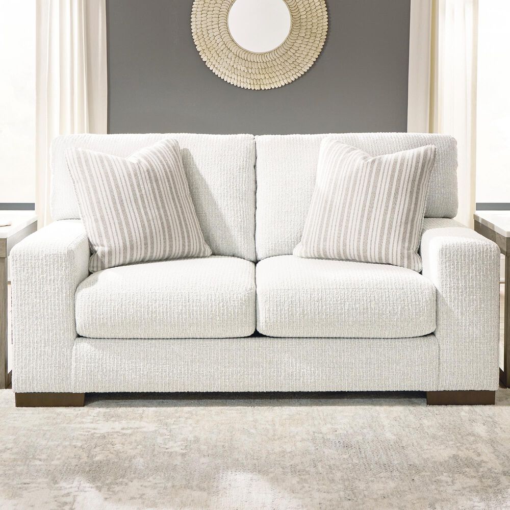 Ashley Hartside Stationary Loveseat in Frosted with Next-Gen Nuvella Performance Fabric, , large