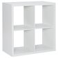 Linon Home Decor Galli 4-Shelf Bookcase in White, , large