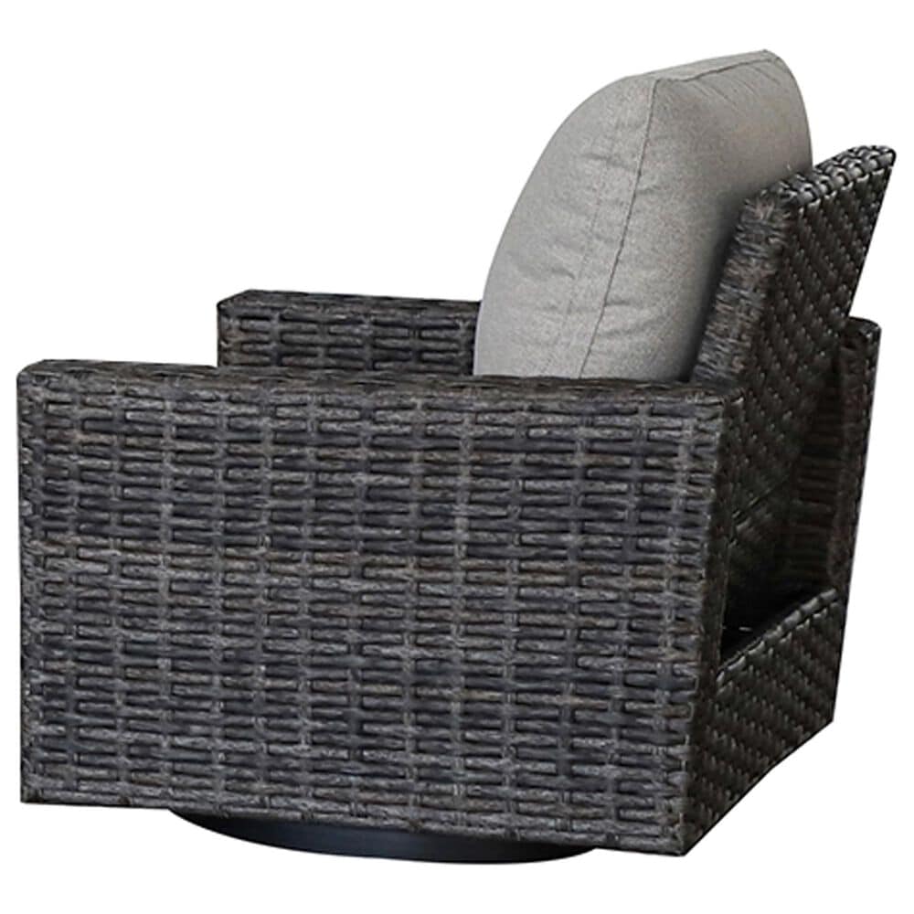 Summit Home St. Thomas Swivel Rocker Chair in Gray, , large