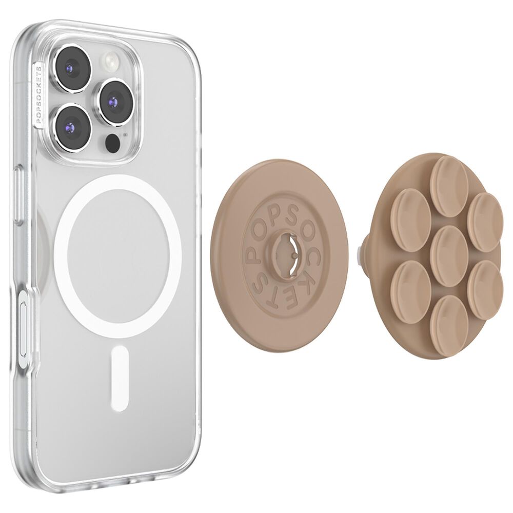 PopSockets MagSafe Circle Suck-Up Grip and Mount in Latte, , large