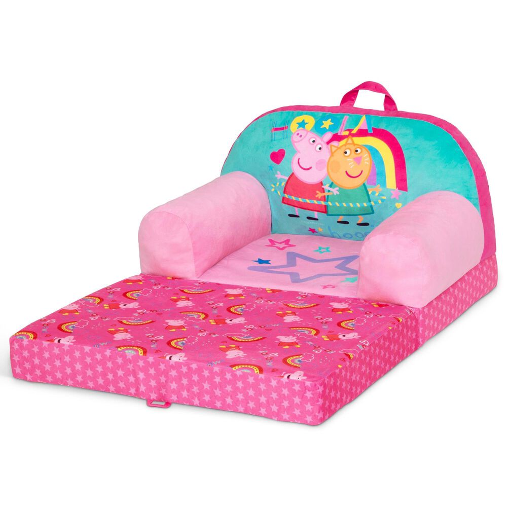 Delta Children Peppa Pig Cozee Buddy Flip-Out Chair in Pink, , large