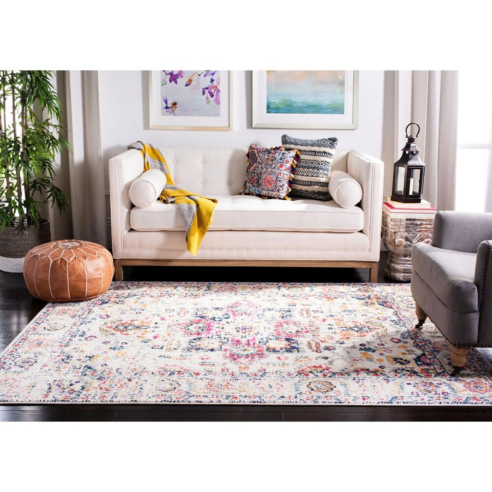 Safavieh Madison MAD603R 11&#39; x 15&#39; Fuchsia and Ivory Area Rug, , large