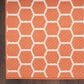 Nourison Twist Reversible 8" x 10" Coral Indoor/Outdoor Area Rug, , large