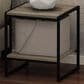 HOMLUX 2-Tier End Table in French Oak Grey and Black, , large