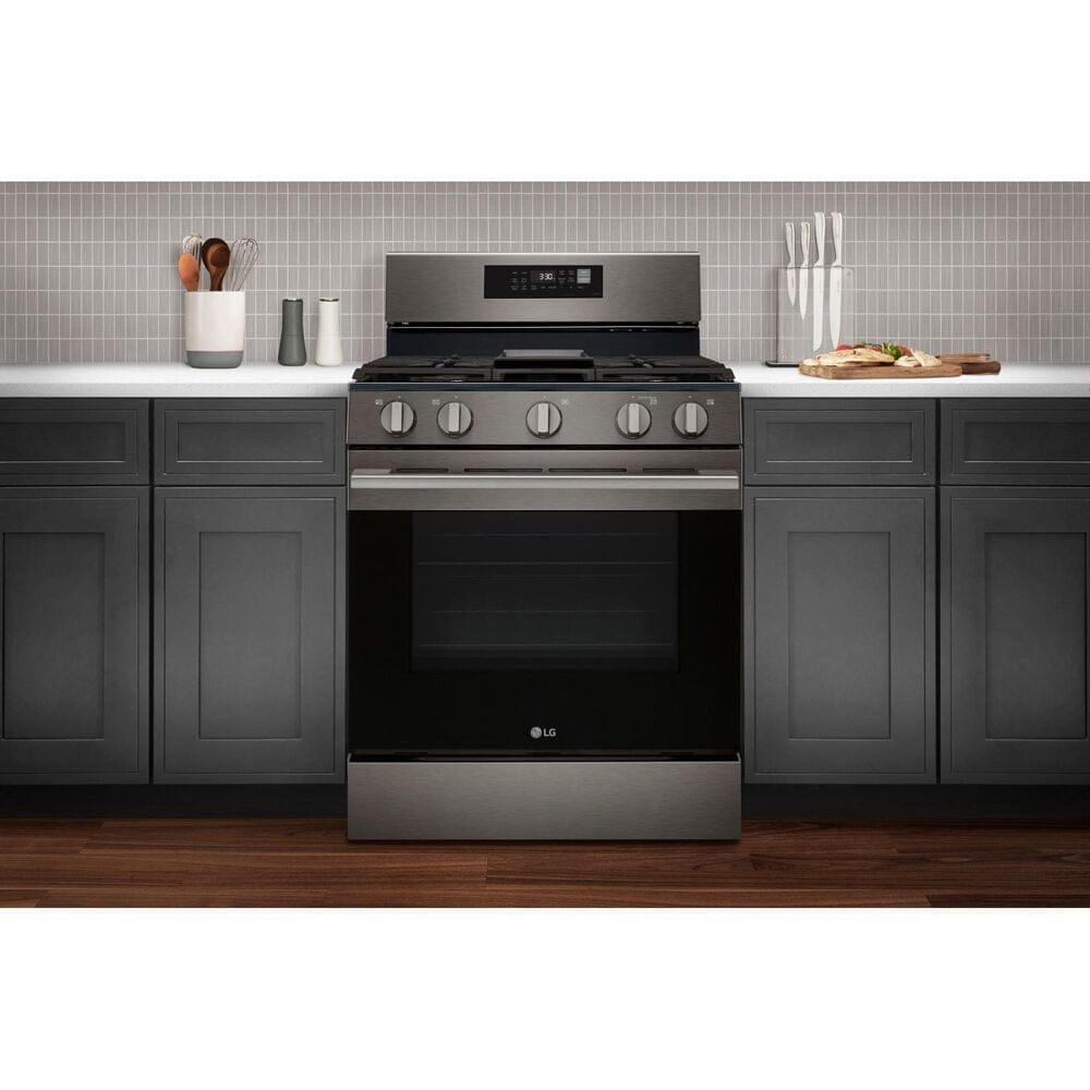 LG 6.3 Cu. Ft. Freestanding Gas Range in Black Stainless Steel, , large