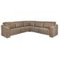Elran Furniture Bennett 5-Piece Power Symmetrical Reclining Sectional with Power Headrests in Putty, , large