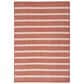 Nourison Positano POS03 Terracotta and Ivory 7" x 10" Indoor/Outdoor Area Rug, , large