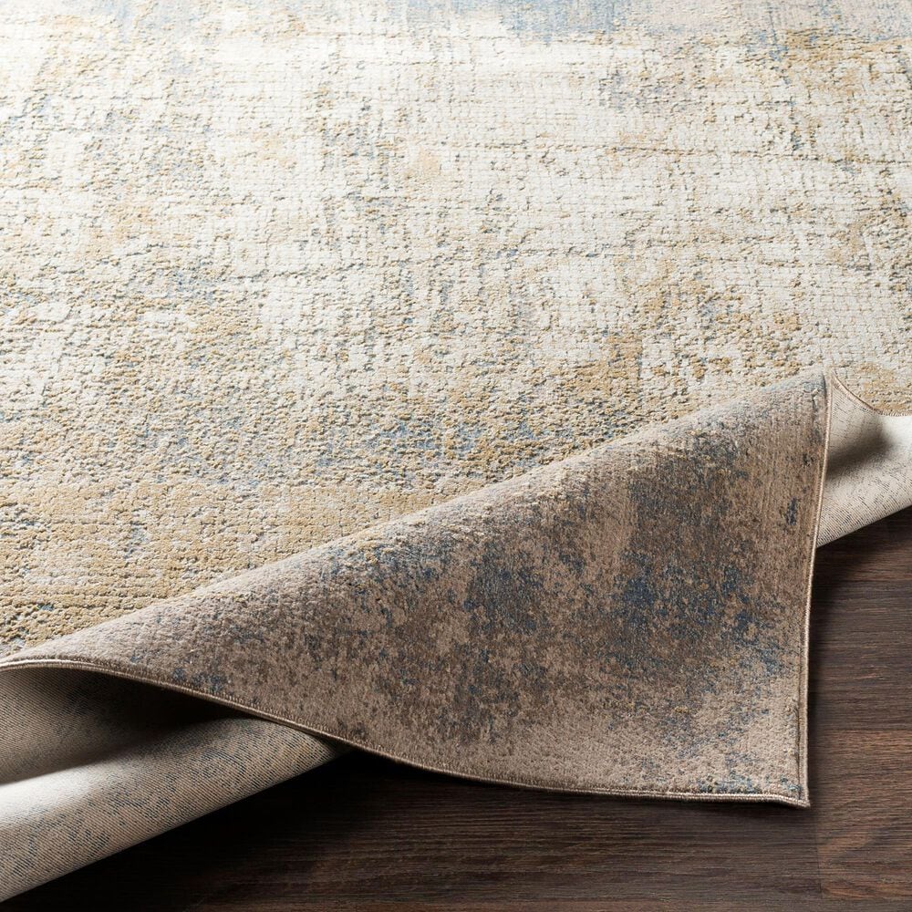 Surya Aisha 2&#39;7&quot; x 4&#39;11&quot; Light Blue, Medium Brown, Tan and Mustard Area Rug, , large