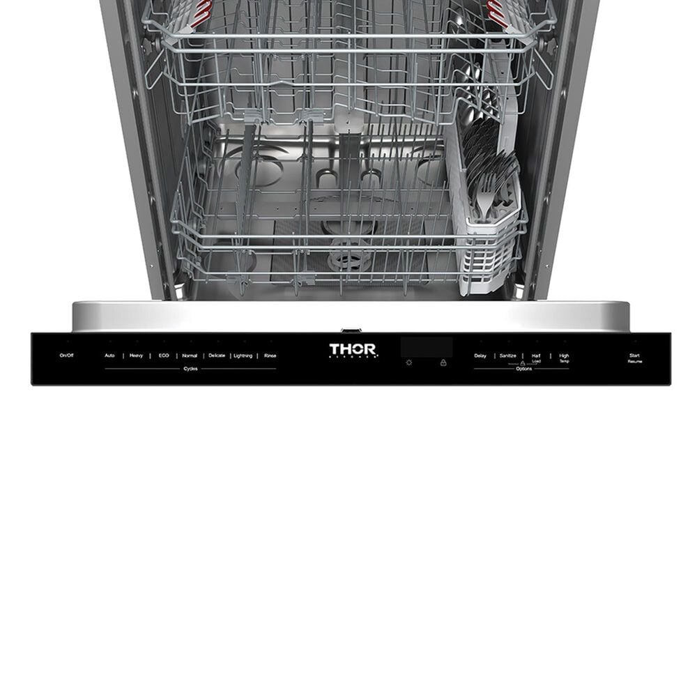 Thor Kitchen 24" Built-In Top Control Dishwasher with Pocket Handle in Stainless Steel, , large