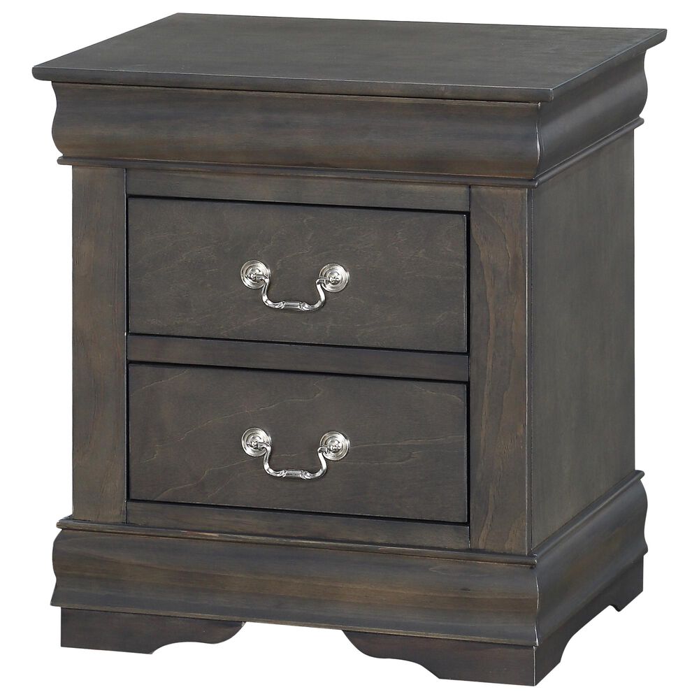 Gunnison Co. Louis Philippe Nightstand in Dark Gray, , large