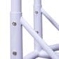 Leisuremod 2-Seat Hanging Egg Swing Chair with Blue Cushion in White, , large