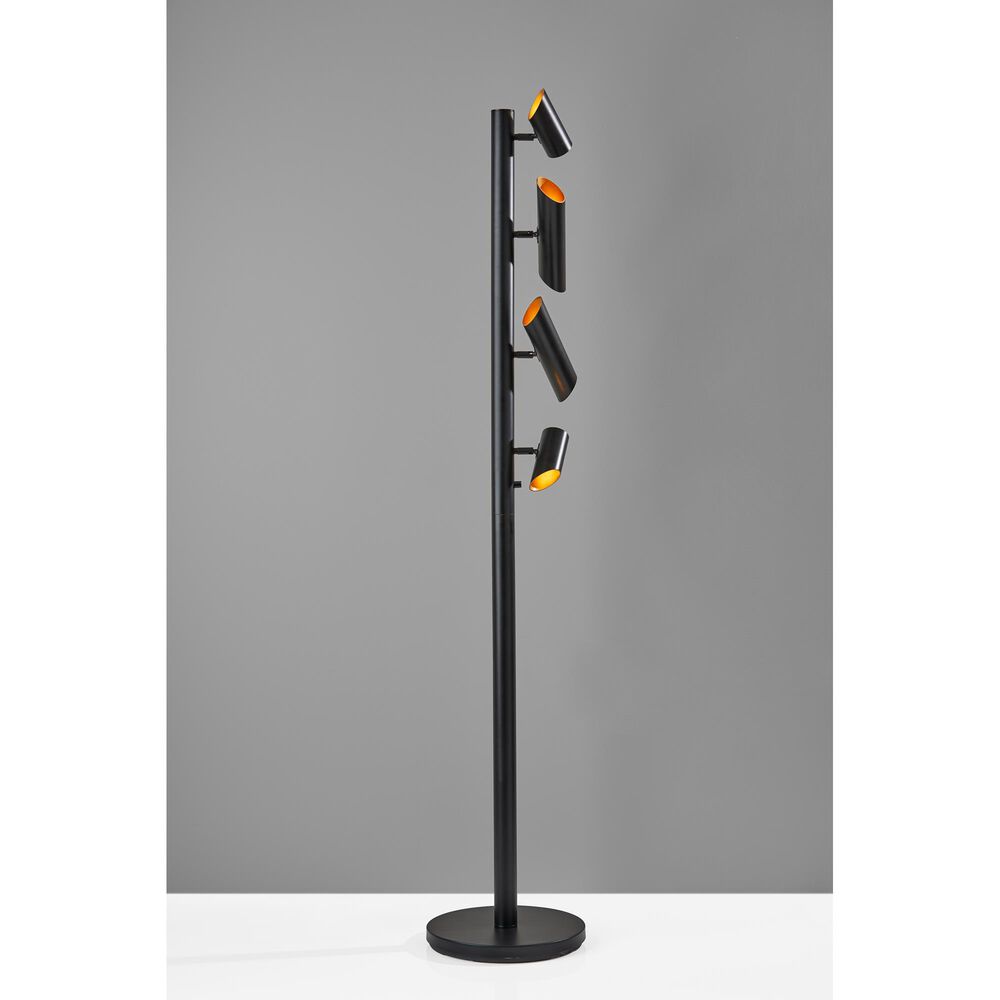 Adesso Tyler LED Floor Lamp in Black, , large