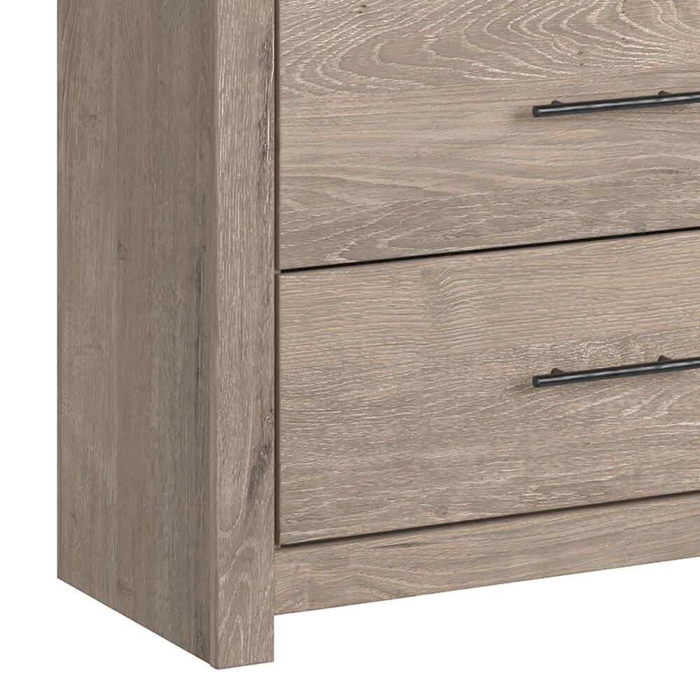 Ashley Senniberg 6 Drawer Dresser in Light Brown and White, , large