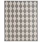 Nourison Positano Geometric Charcoal 9" x 12" Indoor/Outdoor Area Rug, , large