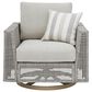 Ashley Seton Creek 6-Piece Patio Conversation Set in Gray, , large