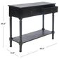 Safavieh Haines 2-Drawer Console Table in Black, , large