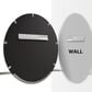 James Martin Platform 24" Round Mirror in Brushed Nickel, , large