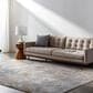 Surya Dresden DRE-2320 White, Medium Gray, Light Slate, Gray, Denim and Mustard 6"7" x 9"6" Area Rug, , large