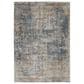 Nourison Quarry Abstract 5"3" x 7"3" Blue and Beige Area Rug, , large