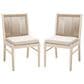 Hearth and Haven Cordoba Outdoor Dining Chair with Yellow Rope in Beige (Set of 2), , large
