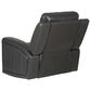 Linon Home Decor Izaiah Power Glider Recliner in Grey, , large