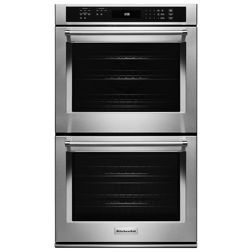 KitchenAid 27" Double Wall Oven with Even-Heat True Convection, , large